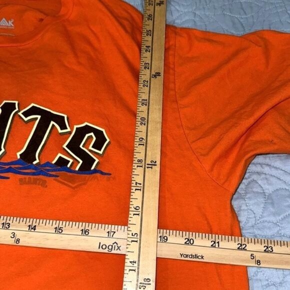 Majestic San Francisco Giants Orange T-Shirt XL 100% Cotton Mens Baseball Tee - Picture 5 of 6
